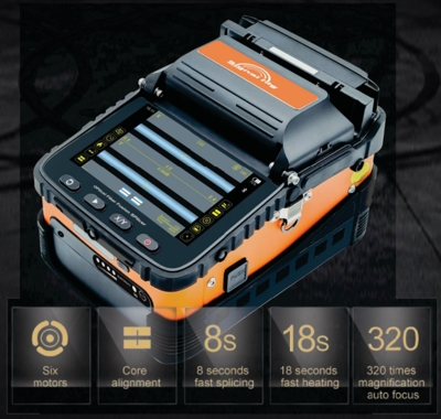 ZCFFSAI-6C enlazador de fusión de fibra óptica para proyectos FTTH / FTTx CATV