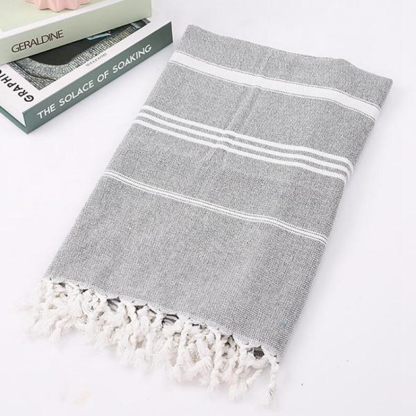 Long Lasting Turkish Cotton Beach Towels Versatile Machine Washable
