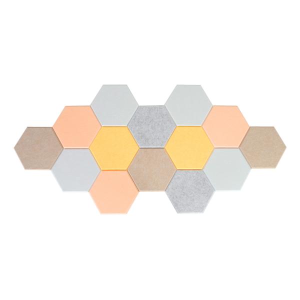 Polyester insonorisé 3mm d'hexagone d'écrans antibruits d'ANIMAL FAMILIER 25mm