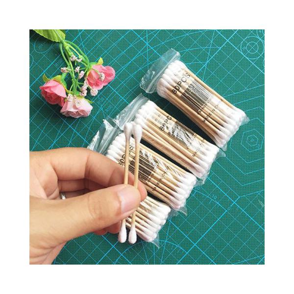 Non Irritating Sterile Cotton Tips Skin Friendly For Makeup Cleaning
