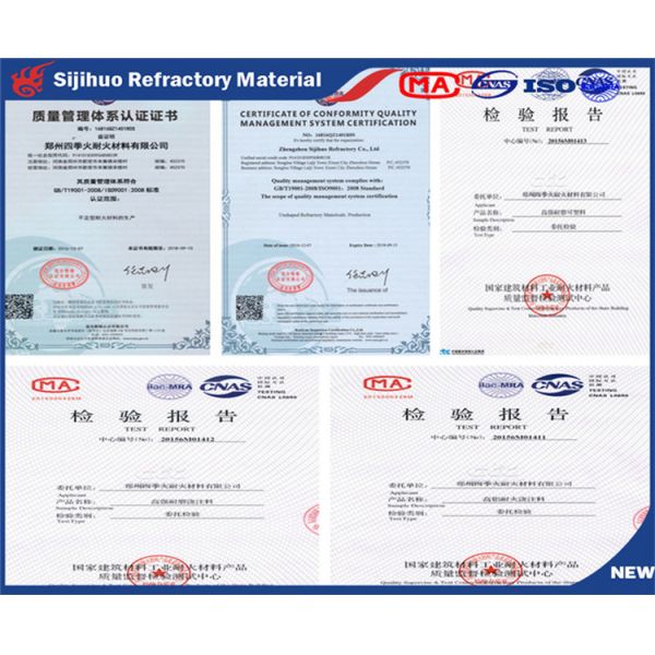 ISO9001 Certified Low Cement Refractory Castable Material for Heat Treatment Furnaces