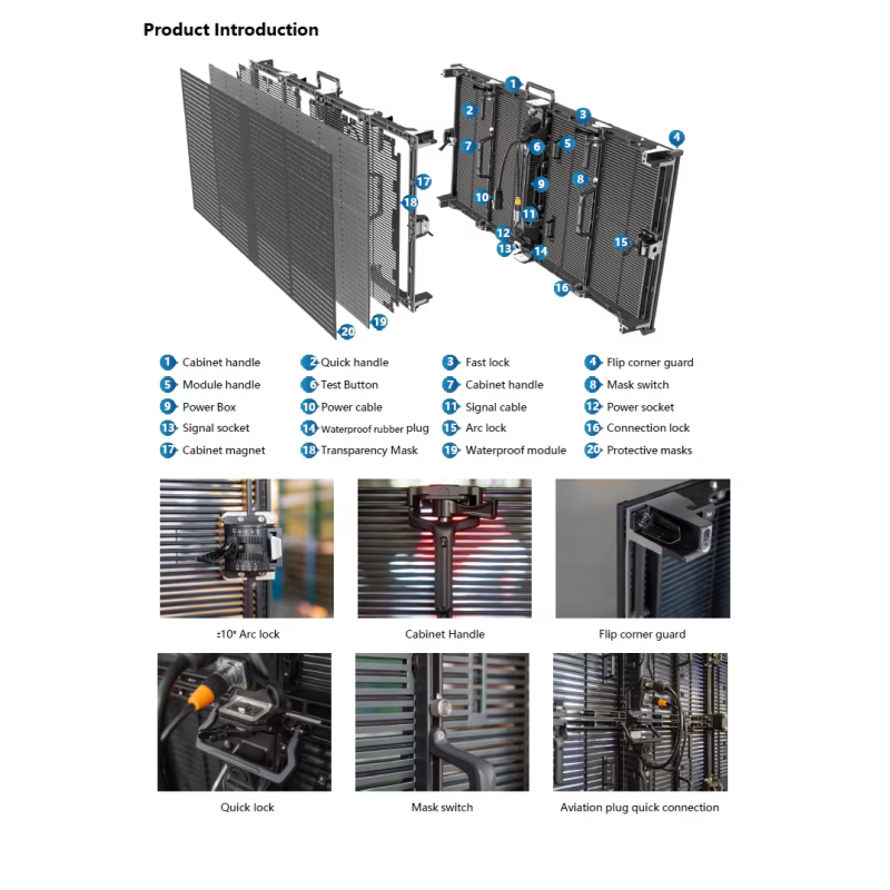 Outdoor Transparent Events Led Screen P3.91 Panel Indoor Video Wall For Glass Window Digital Signage Displays