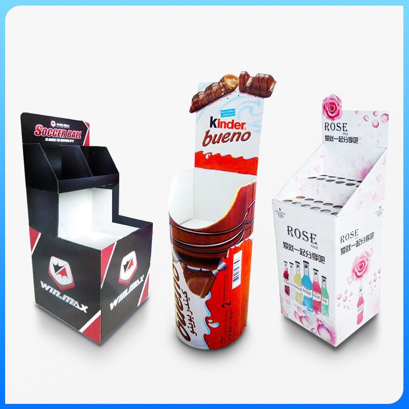 Retail Racks Candy Display Stand with 3 Layer Corrugated Cardboard at Customized Design