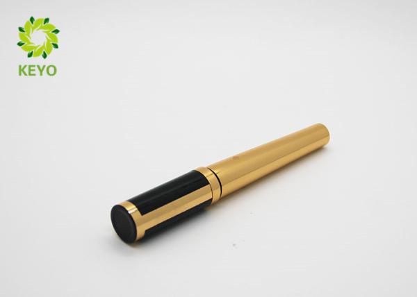 Special Shape Cosmetic Packaging Tubes Plastic Material Made With Golden Cap