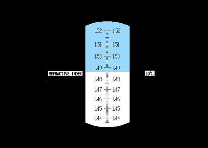 1.435-1.520Нд оптически рефрактометр для испытания масла, ручной рефрактометр Брикс