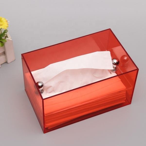 acrylic cover box Colorful Tissue Colored Napkin Organizer