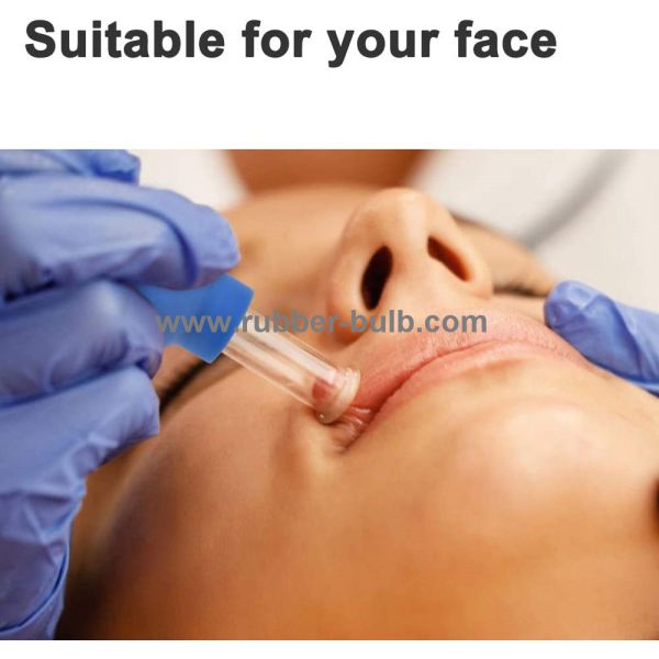 4 Pieces Glass Facial Cupping Set-Silicone Vacuum Suction Massage Cups Anti Cellulite Lymphatic Therapy Sets For Face