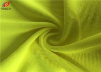 Trame 100% de tissu de matériel fluorescent de polyester tricotant le tissu sec de polo de golf d'ajustement