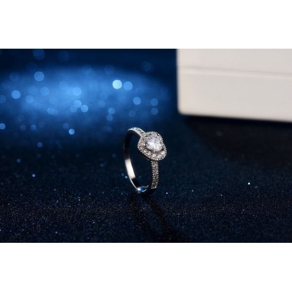 Luxury Princess Heart  Shape Ring Cubic Zircon Wedding Rings for Women New Design Engagement Fashion Ring Jewelry