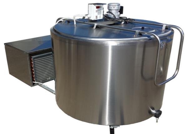 Sanitary Milk Cooling Tank High Efficiency With Refrigeration Compressor