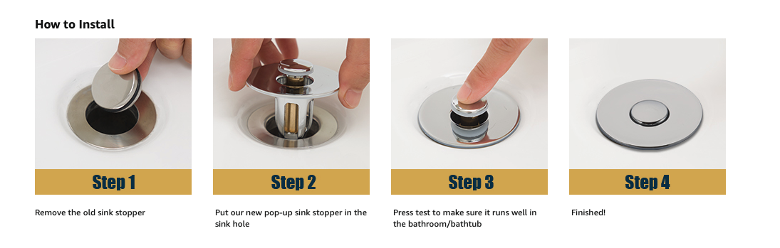 2.44inch American Size Upgraded Brass Sink Drain Stopper Pop Up Bathtub Drain Strainer