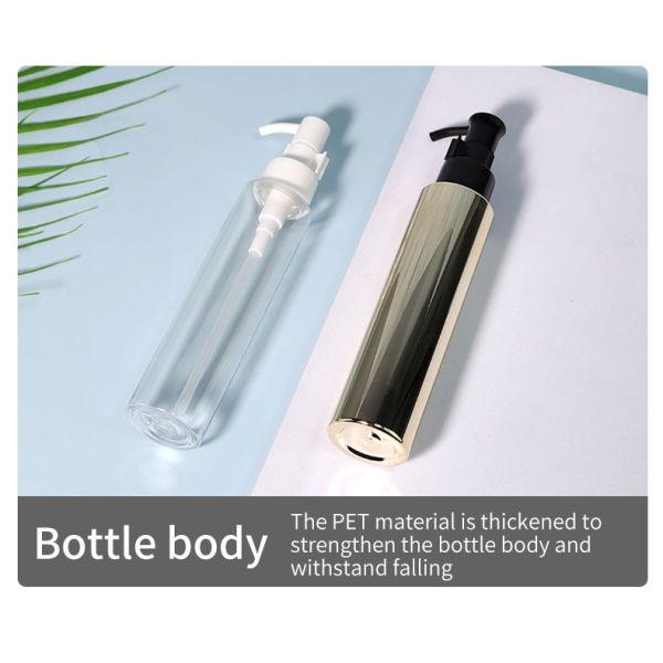 Botellas plásticas de cosméticos de 15 ml, 30 ml y 50 ml redondas con tipo de sellado por goteo