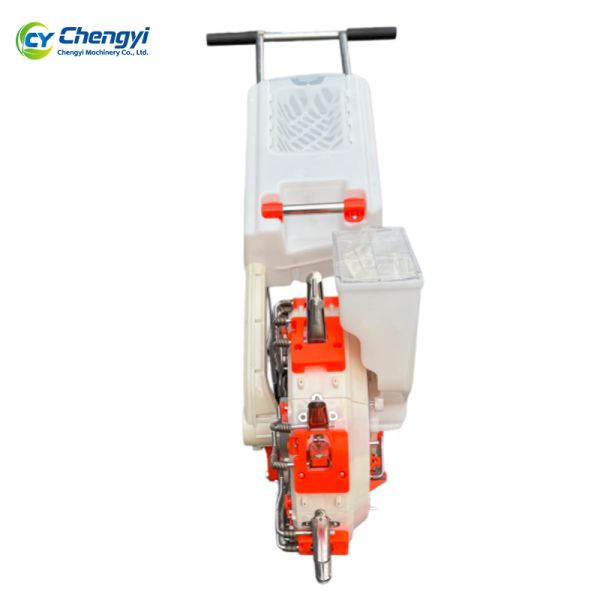 Iron Manual Seeder Machine With Fertilizing Mechanical Push Planter Durable Dual Purpose Farm Device