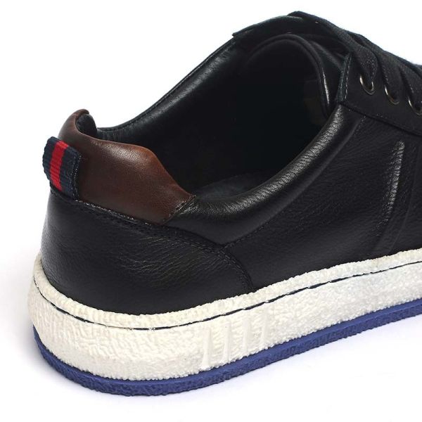 OEM ODM Rubber Outsole Mens Leather Slip On Sneakers
