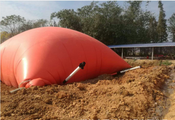 Двойной мембранный бак для хранения биогаза Гибкий надземный бак для хранения топлива для приготовления пищи