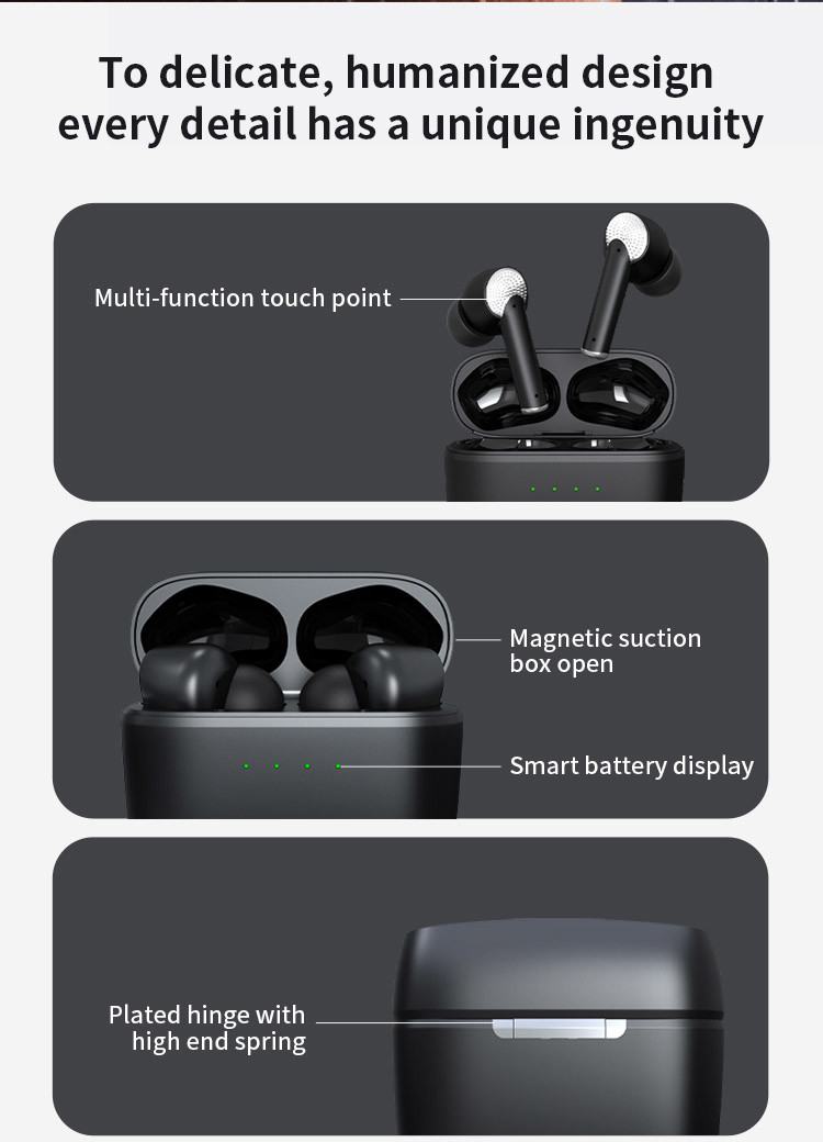 Шум TWS истинный беспроводной Bluetooth стерео Earbud отменяя Earbuds на спать Джерри 8973