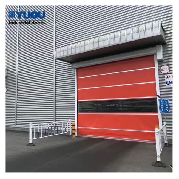 60Hz Electric Rapid Roller Shutter Doors / PVC Roll Up Doors Flexible 1M/s 6m*6m