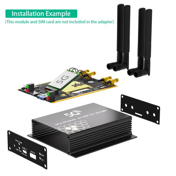 NGFF(M.2)  To USB 3.0 Adapter With Dual  SIM Card Slot For 3G 4G 5G Module