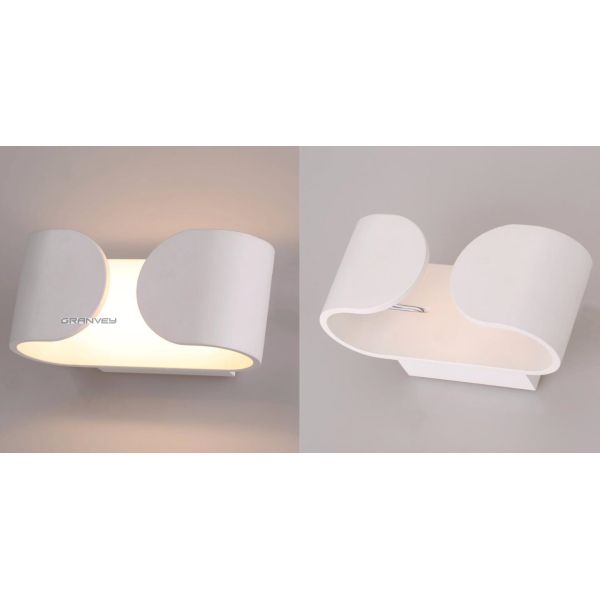 Indoor Up Down Aluminum Contemporary LED Wall Lights Lamp 6W For Bedroom