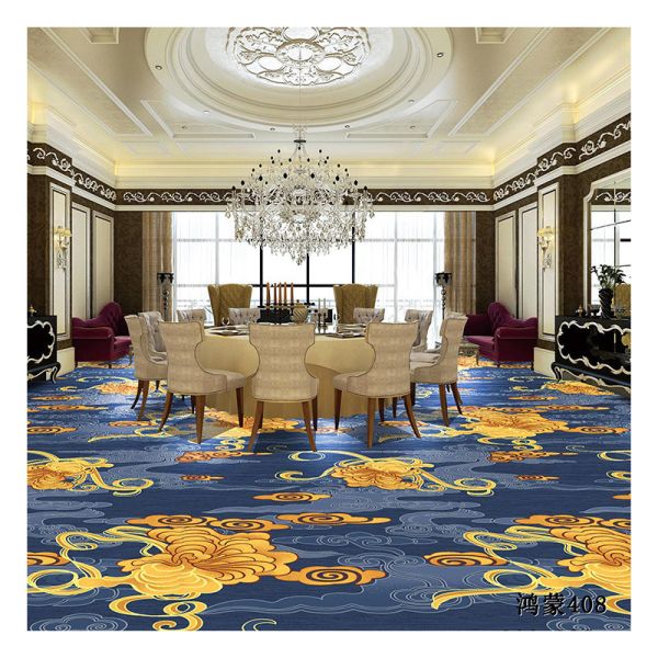 Custermized Printed Carpet for Luxury 5 Star Hotel Hallway Lobby Corridor As Shown