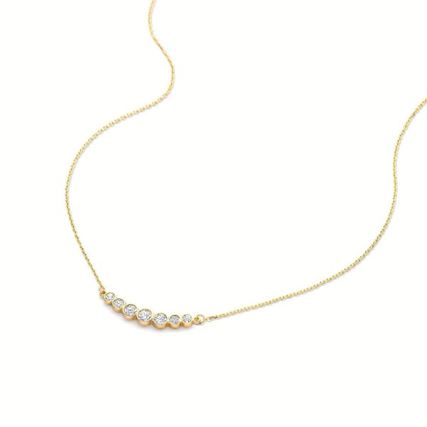 Minimalist 925 Sterling Silver Tennis Pendant Necklaces for Women Layer Stackable Necklaces