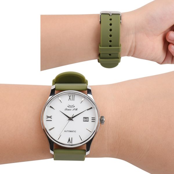 Ремешок для часов OEM TPU, водоустойчивые ремешки 18 20 22 24MM