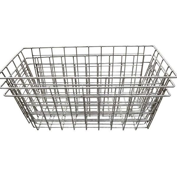 Stainless 316 316l Hanging Industrial Wire Mesh Basket , Metal Mesh Basket