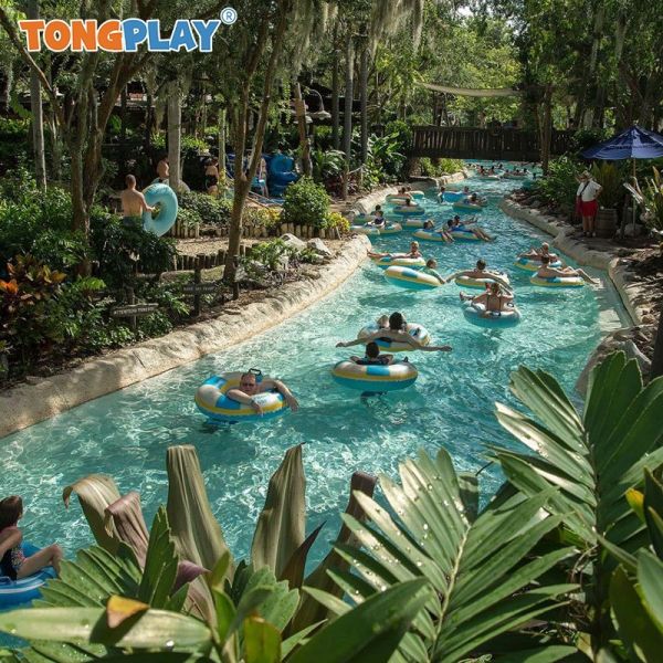 Fiberglass Lazy River and Wave Pool