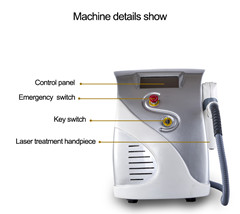 500 Watt Tattoo Removal Q-Switched Nd Yag Laser Xenon Lamp Mini Size