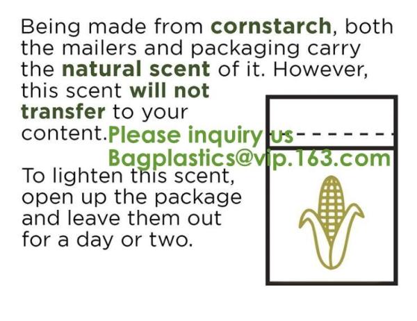 Green Starch Mailer Biodegradable Compostable Plastic Shipping Packaging Apparels Mailing Garment Pack Bags