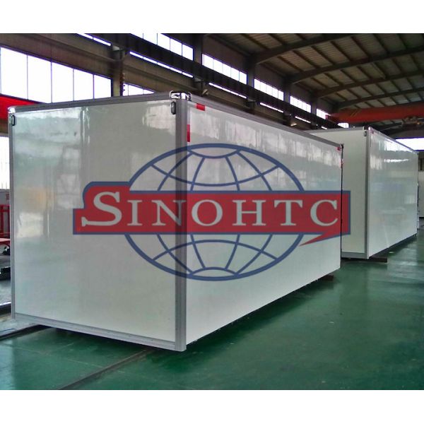 FRP / Fiberglass Sandwich Dry Van Body For Dry Cargo Transport 10 - 25m3 Volume