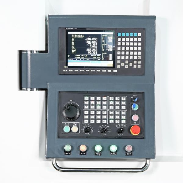 Horizontal Metal CNC Turning And Milling Machine Live Tool And Normal Turret