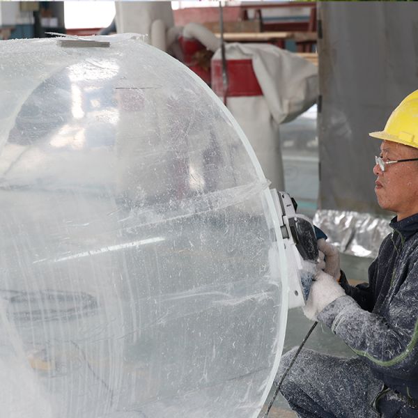Diversas formas Fibra de vidrio sobre el suelo Piscina acrílica con procesamiento de moldeo