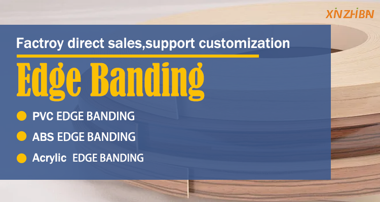 Water Resistant Eco-friendly ABS Wood Grain Edge Banding with High Glossy Embossed Surface
