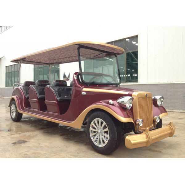 8 Person Classic Golf Cart Electric Powered Golf Club Cart With Aluminum Chassis