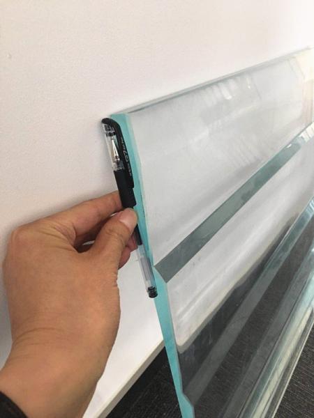 Customized Carved SGP Interlayer Glass 15cm Impact Resistant