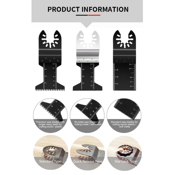 65x40mm BIM увидели Multi быстрый выпуск лезвий пилы инструмента