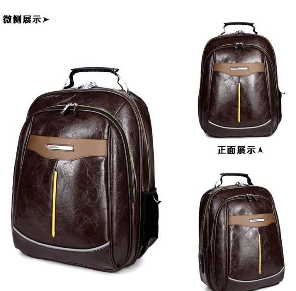 2016 new shoulder bag man pu Pio US College Wind leisure backpack travel bag tide