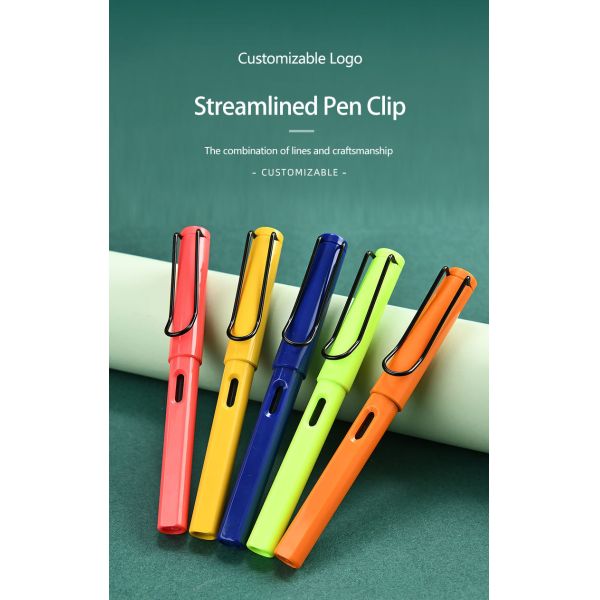 Colorful Plastic Signature Pen Matte School Gel Pens Promotion Gifts Custom Logo