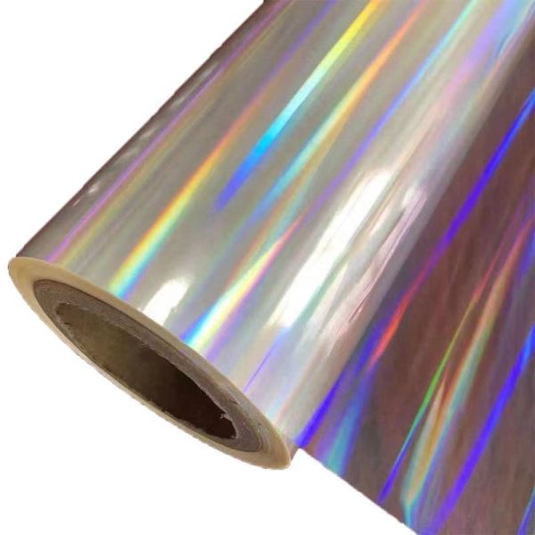 Película de laminación transparente holográfica térmica para envases de cartón de papel laminado