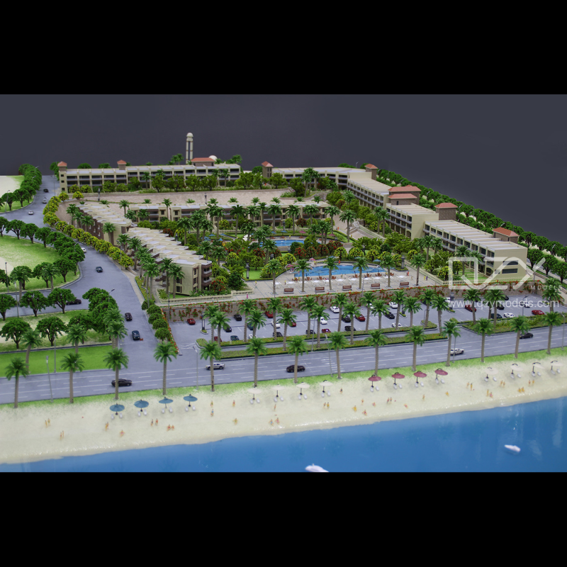 1:300 Scale Illuminated Realistic Urban Planning Model of Blumar Hills in Cairo