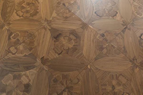 Noble Pattern Walnut Panel Engineered Wood Flooring, 600 x 600MM
