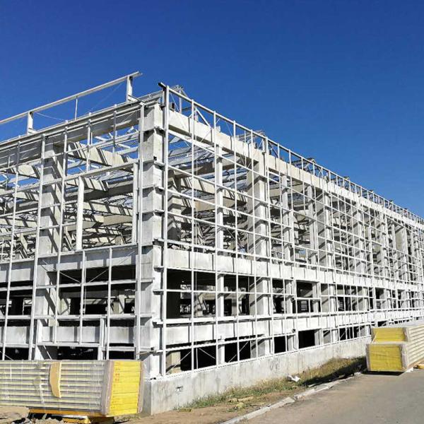 Q235 Q345 Steel Frame Warehouse Building With H Shape Section Steel Beam