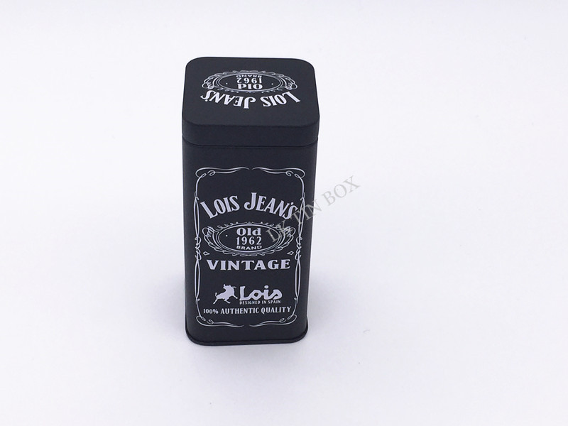 65x65x140Hmm Custom Printed Square Tin Box With Plug Lid For Clothes Packing