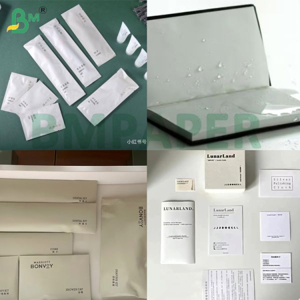 192g - 525g Papel de piedra a prueba de agua de alta claridad para abrigos de lluvia