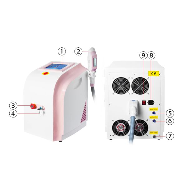 OPT laser hair removal machine E-light laser hair removal machine Hair Removal Diode Laser Portable beauty machine