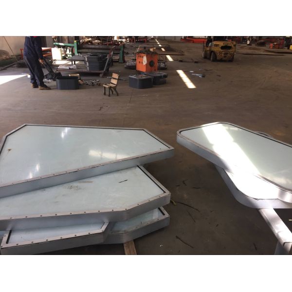 1200×600mm Watertight Bulkhead Doors , Watertight Doors Solas With Marine Hand Wheel