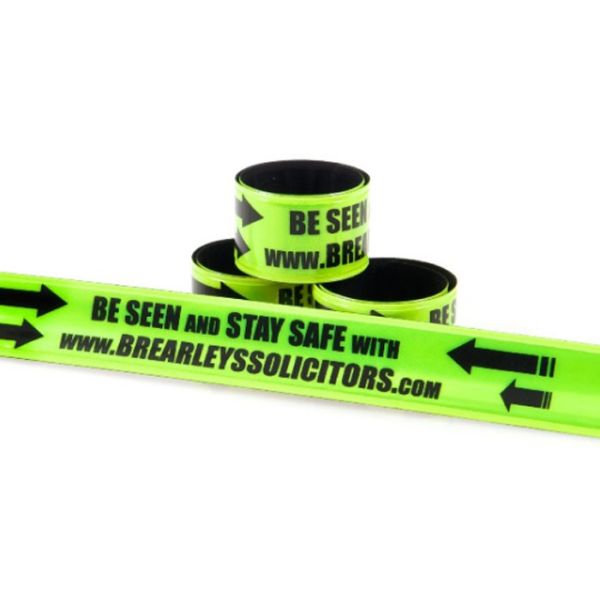 Festival PVC Reflective Slap Wristbands Custom Logo Printed Washable Type