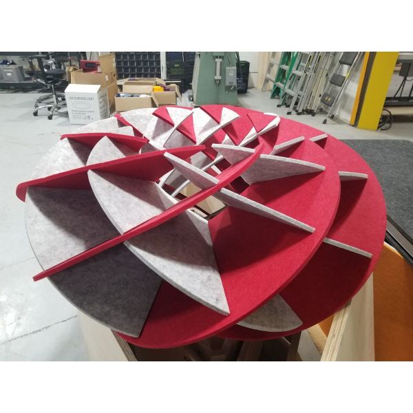 Home Decoration PET Acoustic Lighting Sound Absorption Eco-Friendly