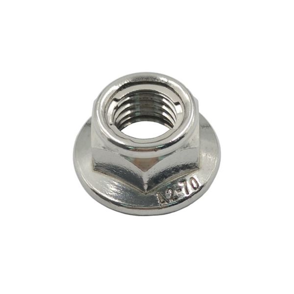 DIN6927 Stainless Steel A2 Prevailing Torque Type Hex Flange Nuts M8